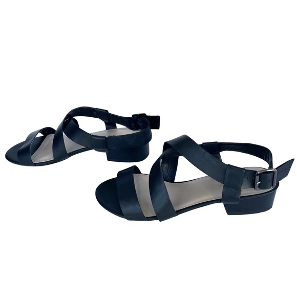 ⭐️SOLD⭐️ Sandler Black Leather Strappy Sandals with Block Heel Size 8 - Picture 4 of 8
